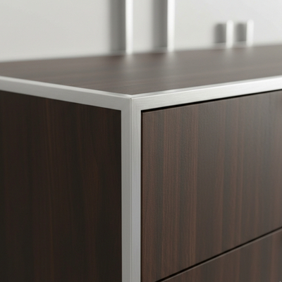 Alu U Profil an Schrank