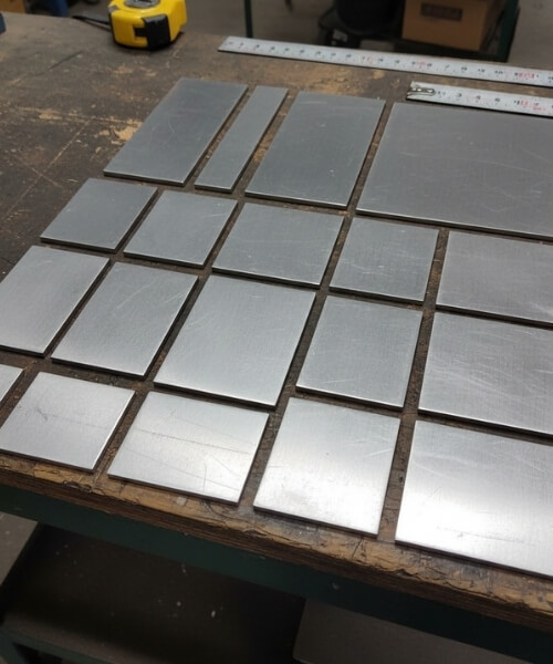 Ergebnisse von Laserschneiden auf Tisch