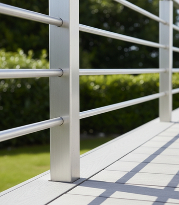 Vierkantrohr nach Maß verbaut in Zaun