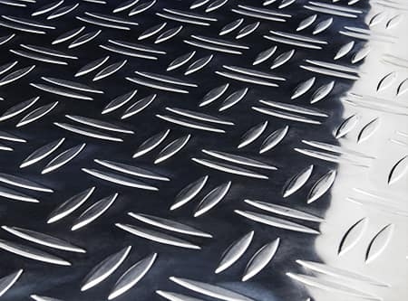 Alu Riffelblech 3.0 x 4.0 mm aus AlMg3 im Duett Design