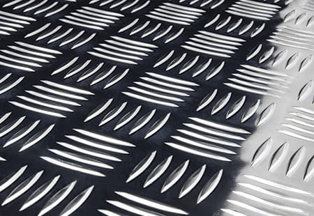 Tôle Striée Aluminium 2,5/4mm 750x600mm - Plaque Antidérapante Robuste Pour Jardin Et Construction