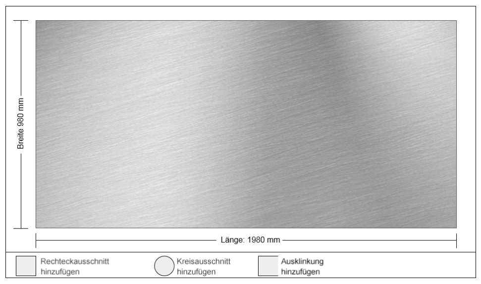 Symbolbild für Wasserstrahl-Zuschnitt mit individuellen Ausschnitten